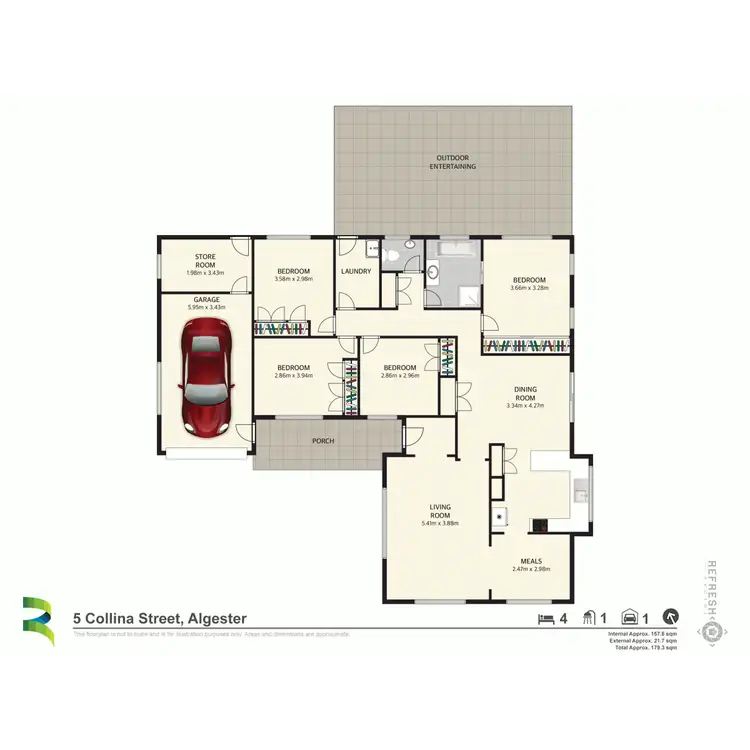 Floorplan of Homely house listing, 5 Collina Street, Algester QLD 4115