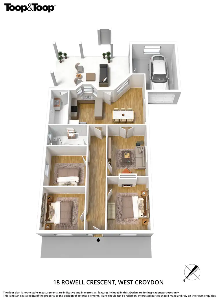 Floorplan of Homely house listing, 18 Rowell Crescent, West Croydon SA 5008