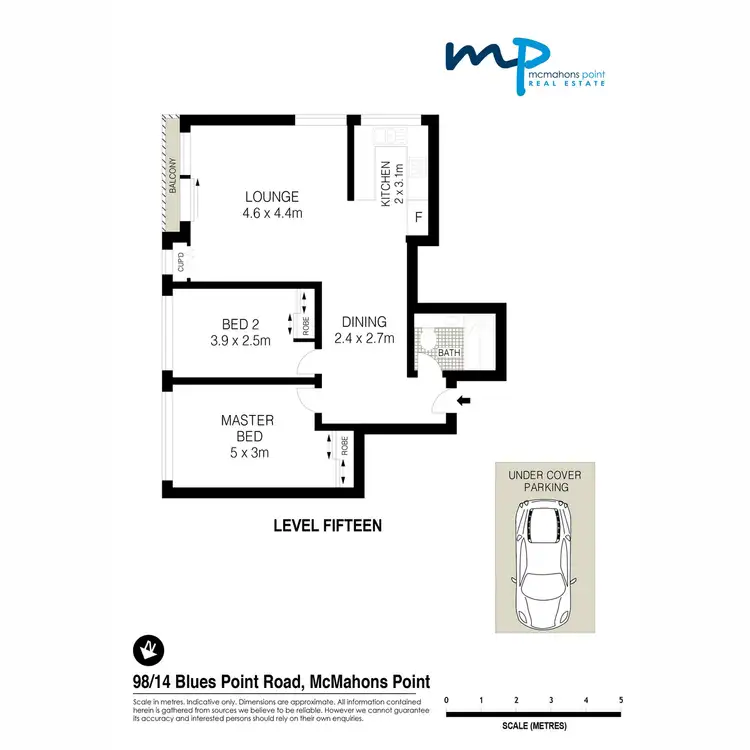 Floorplan of Homely apartment listing, 98/14-28 Blues Point Road, Mcmahons Point NSW 2060