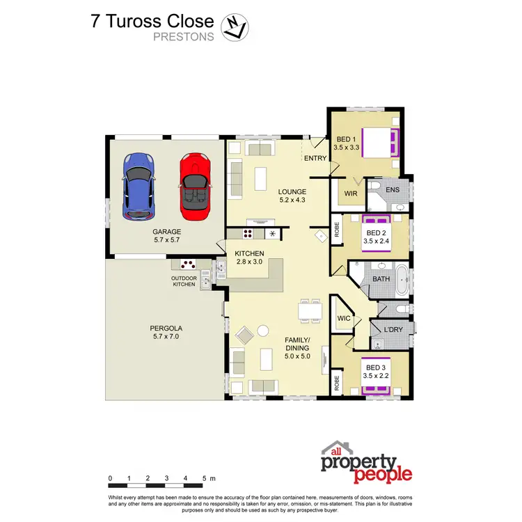 Floorplan of Homely house listing, 7 Tuross Close, Prestons NSW 2170