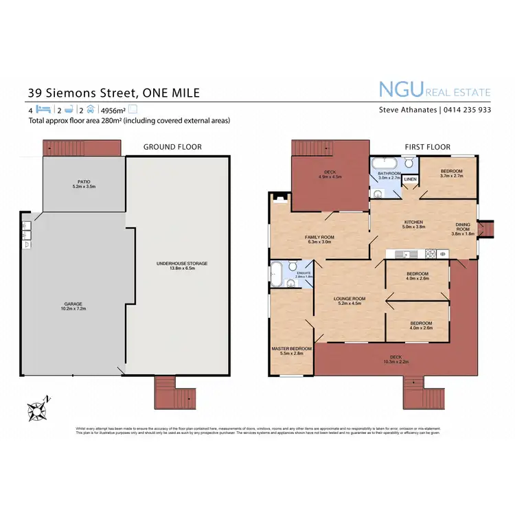 Floorplan of Homely house listing, 39 Siemons Street, One Mile QLD 4305