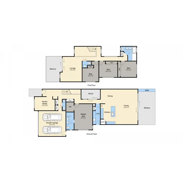Floorplan of Homely townhouse listing, 7 Fourth Avenue, Rosebud VIC 3939