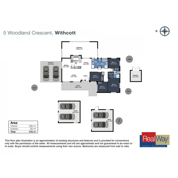 Floorplan of Homely house listing, 5 Woodlands Crescent, Withcott QLD 4352