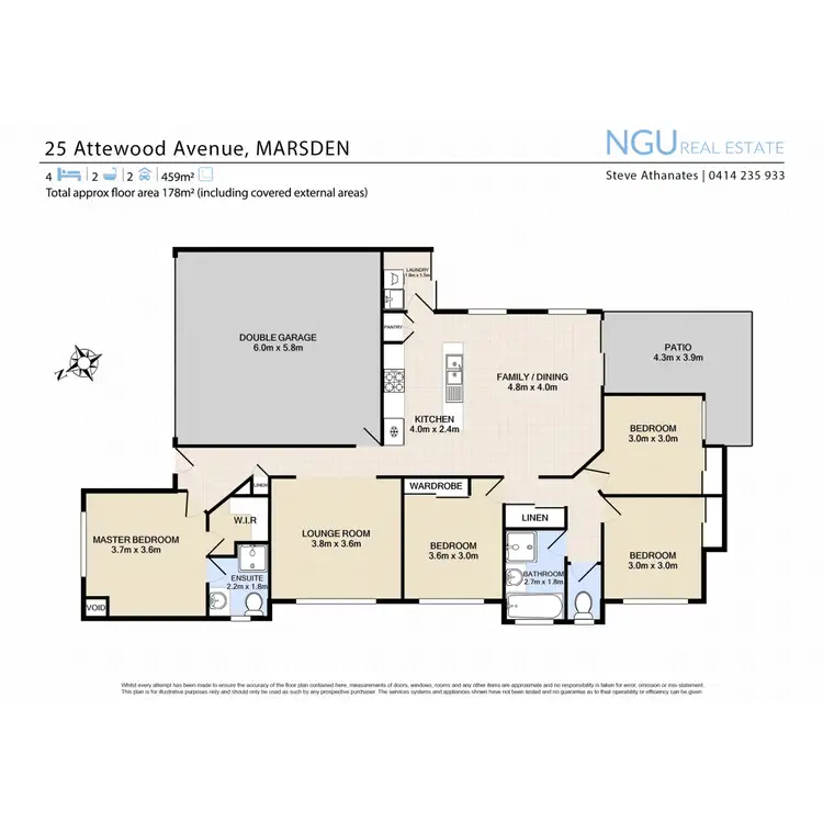Floorplan of Homely house listing, 25 Attewood Avenue, Berrinba QLD 4117