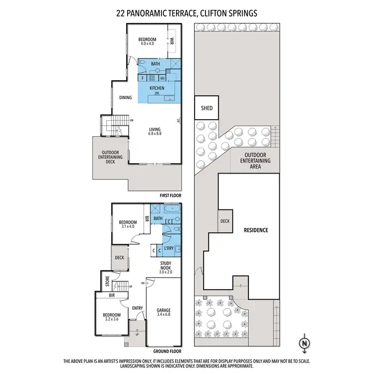 Floorplan of Homely house listing, 22 Panoramic Terrace, Clifton Springs VIC 3222
