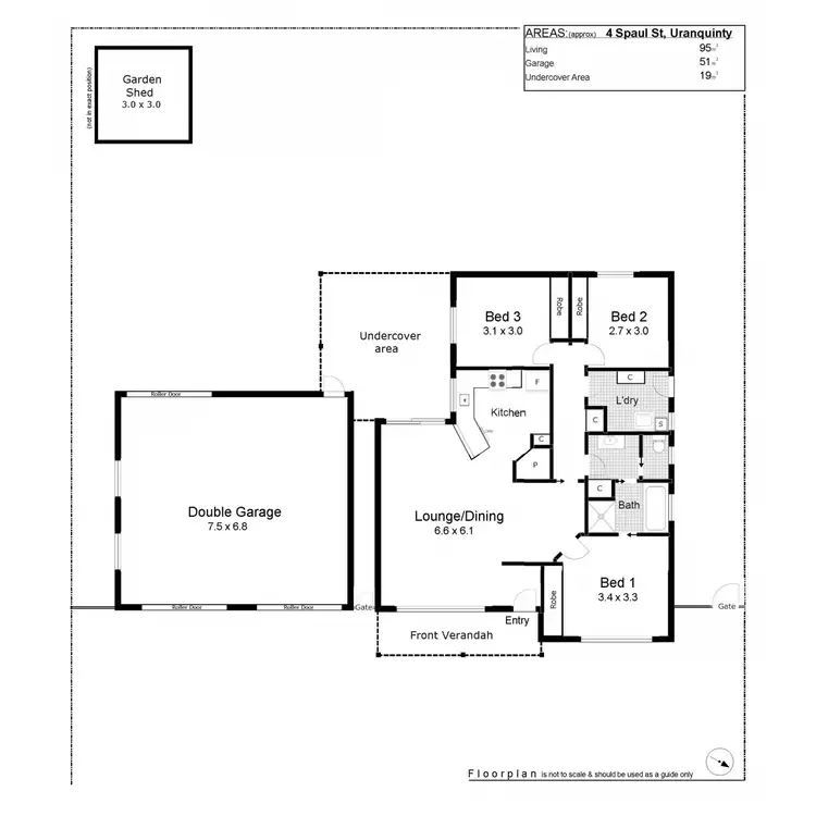 Floorplan of Homely house listing, 4 Spaul Street, Uranquinty NSW 2652