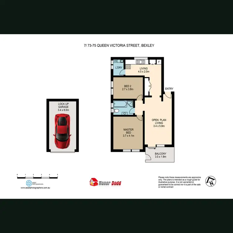 Floorplan of Homely apartment listing, 7/73-75 Queen Victoria Street, Bexley NSW 2207