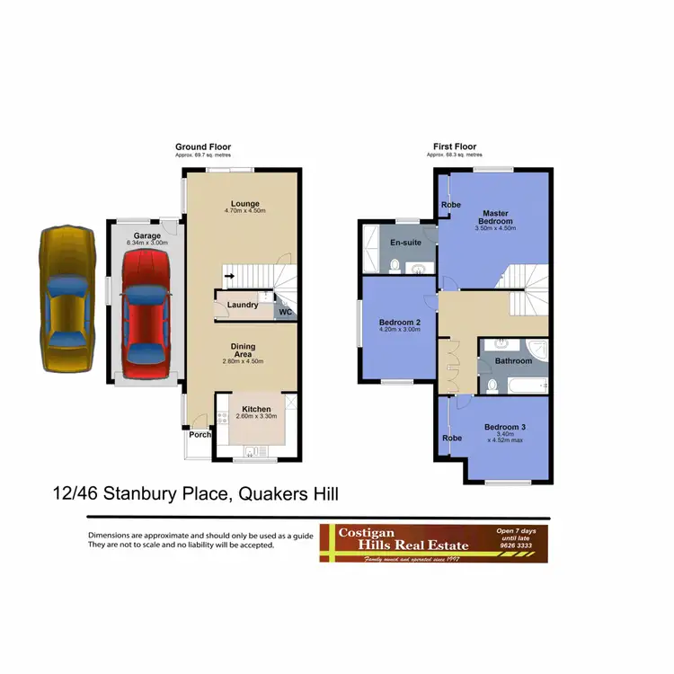 Floorplan of Homely townhouse listing, 12/46 Stanbury Place, Quakers Hill NSW 2763