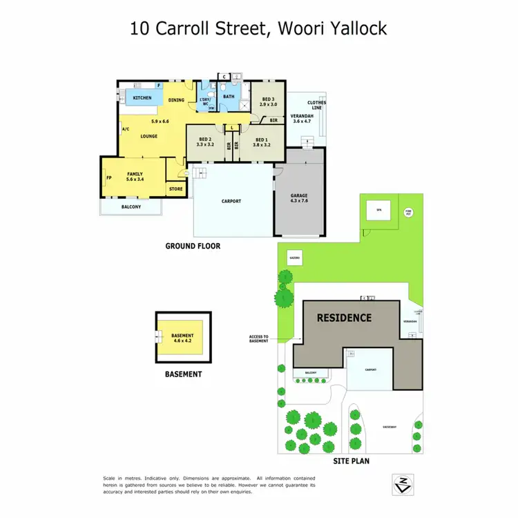 Floorplan of Homely house listing, 10 Carroll Street, Woori Yallock VIC 3139