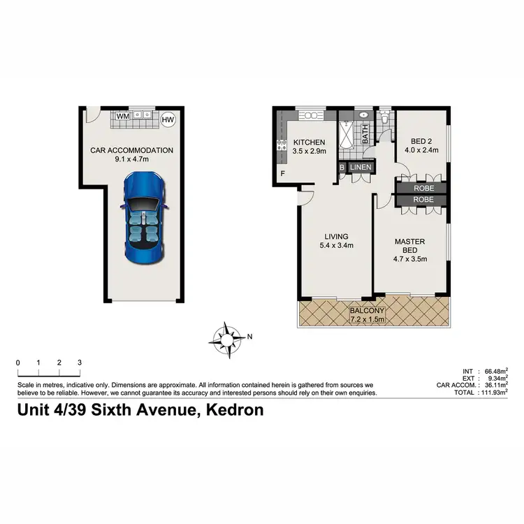 Floorplan of Homely unit listing, 4/39 Sixth Avenue, Kedron QLD 4031