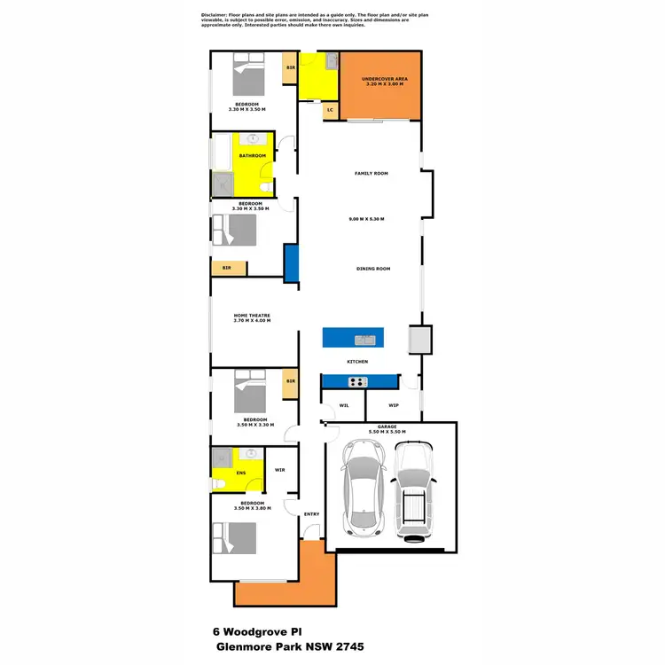 Floorplan of Homely house listing, 6 Woodgrove Place, Glenmore Park NSW 2745