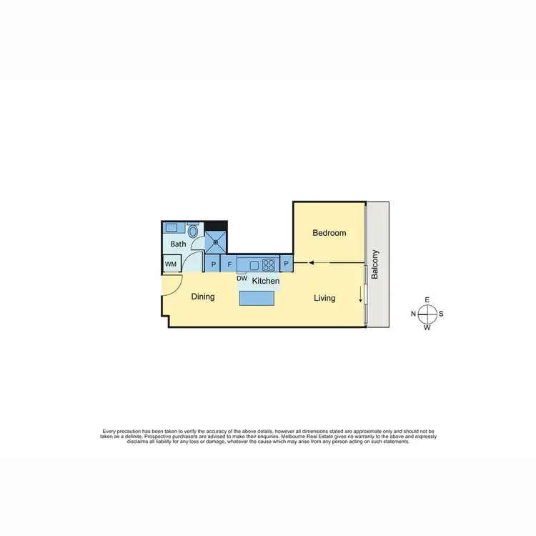 Floorplan of Homely apartment listing, 617/40 Hall Street, Moonee Ponds VIC 3039