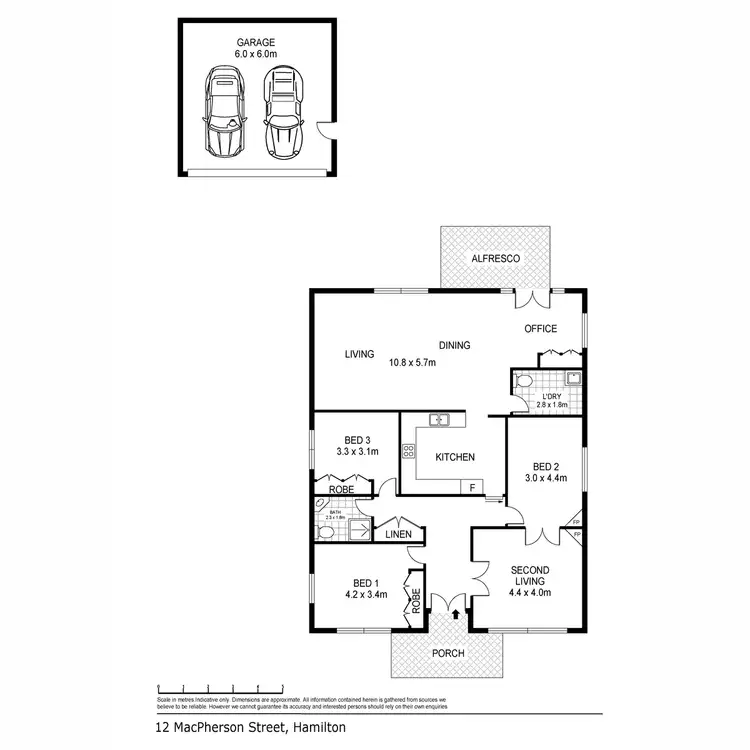 Floorplan of Homely house listing, 12 Macpherson Street, Hamilton VIC 3300