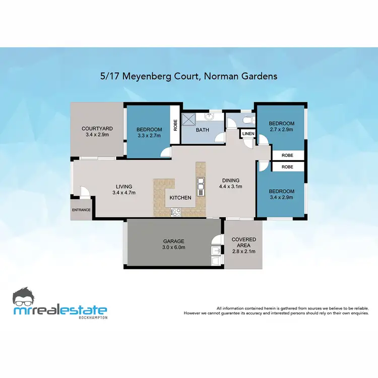 Floorplan of Homely unit listing, 5/17 Meyenberg Court, Norman Gardens QLD 4701