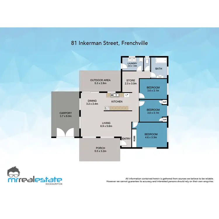 Floorplan of Homely house listing, 81 Inkerman Street, Frenchville QLD 4701