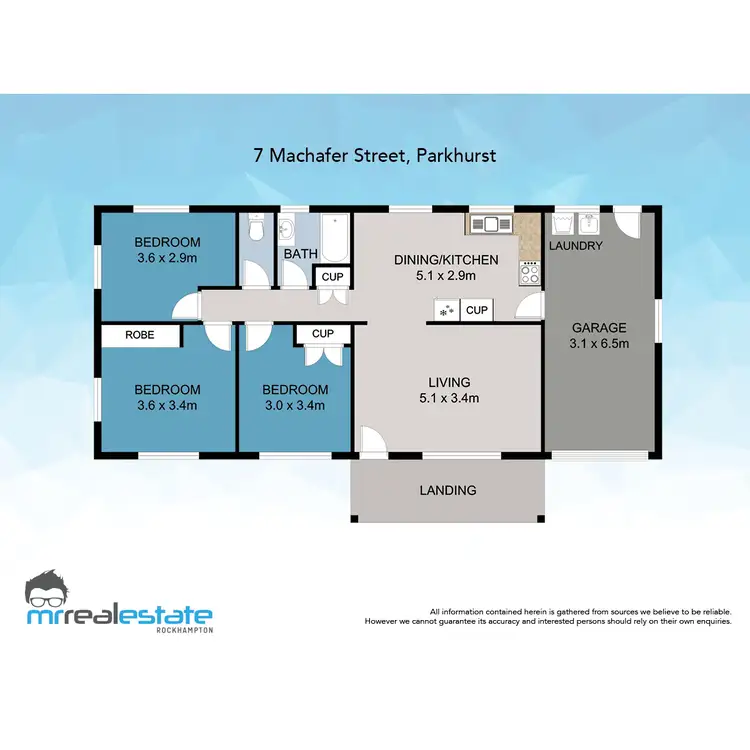 Floorplan of Homely house listing, 7 Machafer Street, Parkhurst QLD 4702