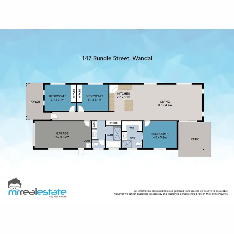 Floorplan of Homely house listing, 147 Rundle Street, Wandal QLD 4700
