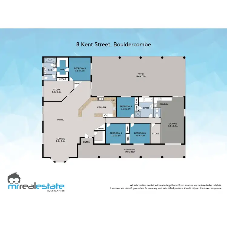 Floorplan of Homely rural property listing, 8 Kent Street, Bouldercombe QLD 4702