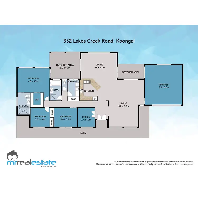 Floorplan of Homely house listing, 352 Lakes Creek Road, Koongal QLD 4701