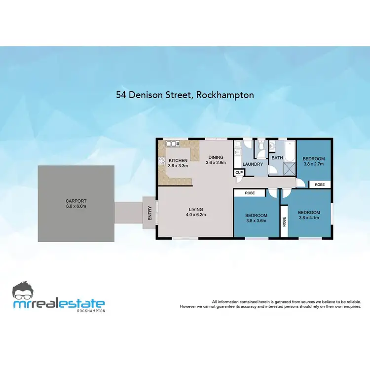 Floorplan of Homely house listing, 54 Denison Street, Rockhampton City QLD 4700