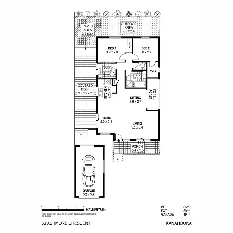 Floorplan of Homely house listing, 30 Ashmore Crescent, Kanahooka NSW 2530