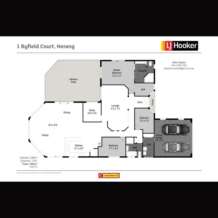 Floorplan of Homely house listing, 1 Byfield Court, Nerang QLD 4211