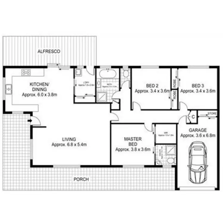 Floorplan of Homely house listing, 19 Polo Hill Road, Mortlake VIC 3272