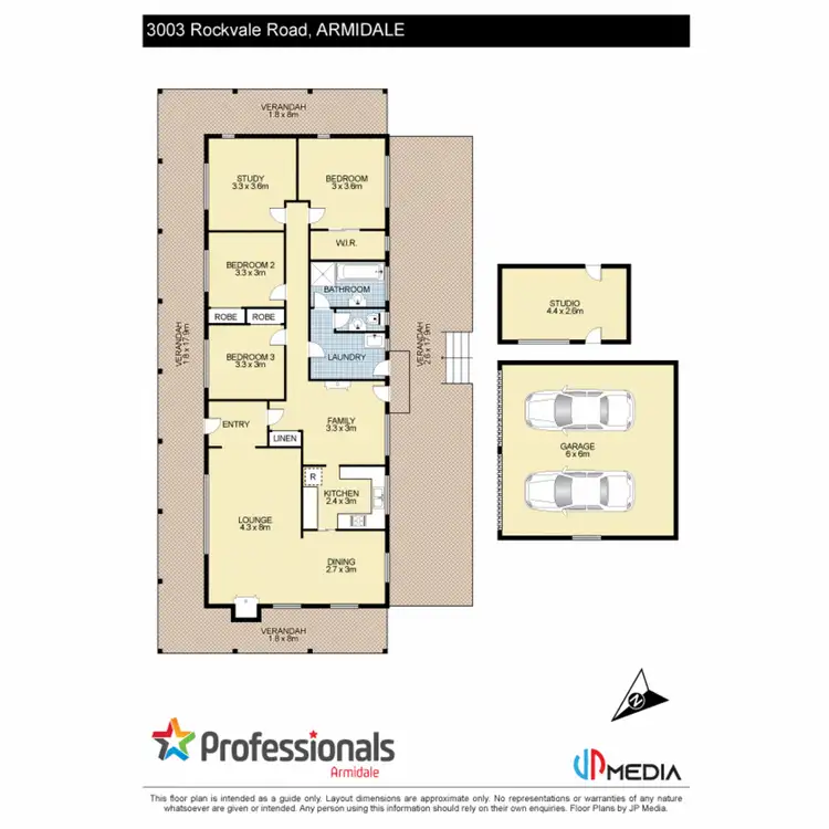 Floorplan of Homely rural property listing, 3003 Rockvale Road, Armidale NSW 2350