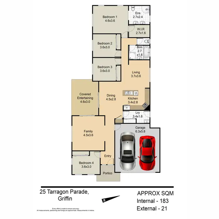 Floorplan of Homely house listing, 25 Tarragon Parade, Griffin QLD 4503