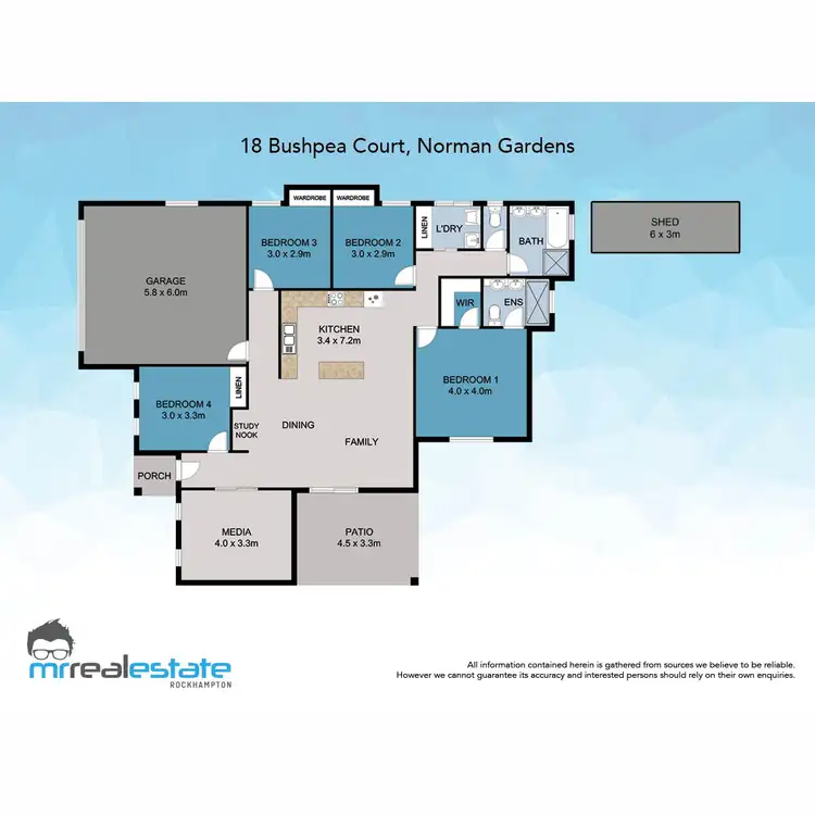 Floorplan of Homely house listing, 18 Bushpea Court, Norman Gardens QLD 4701