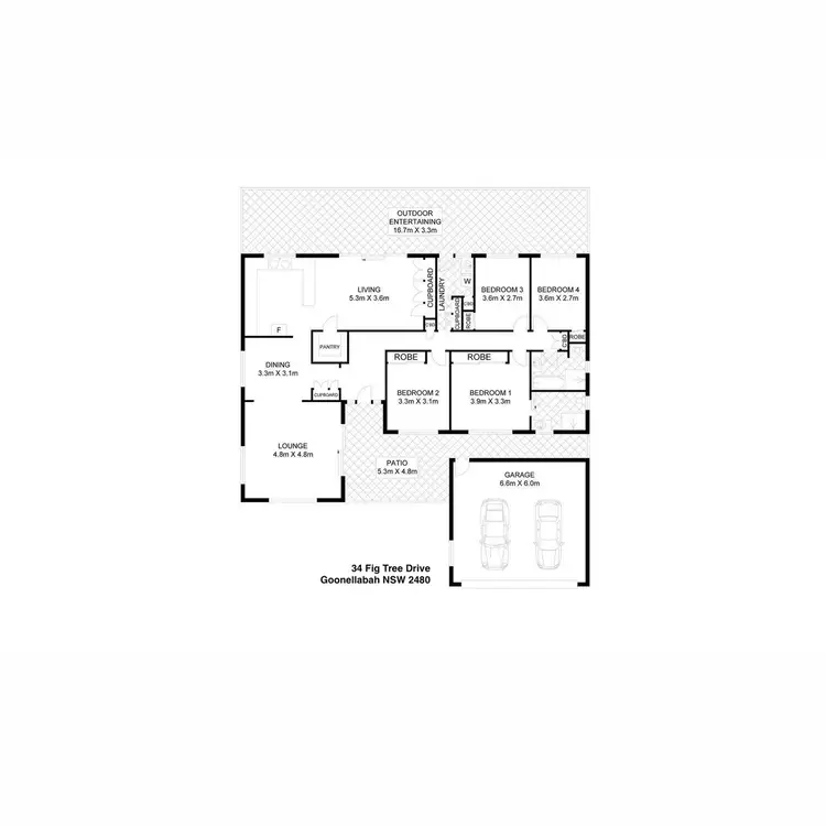 Floorplan of Homely house listing, 34 Fig Tree Drive, Goonellabah NSW 2480