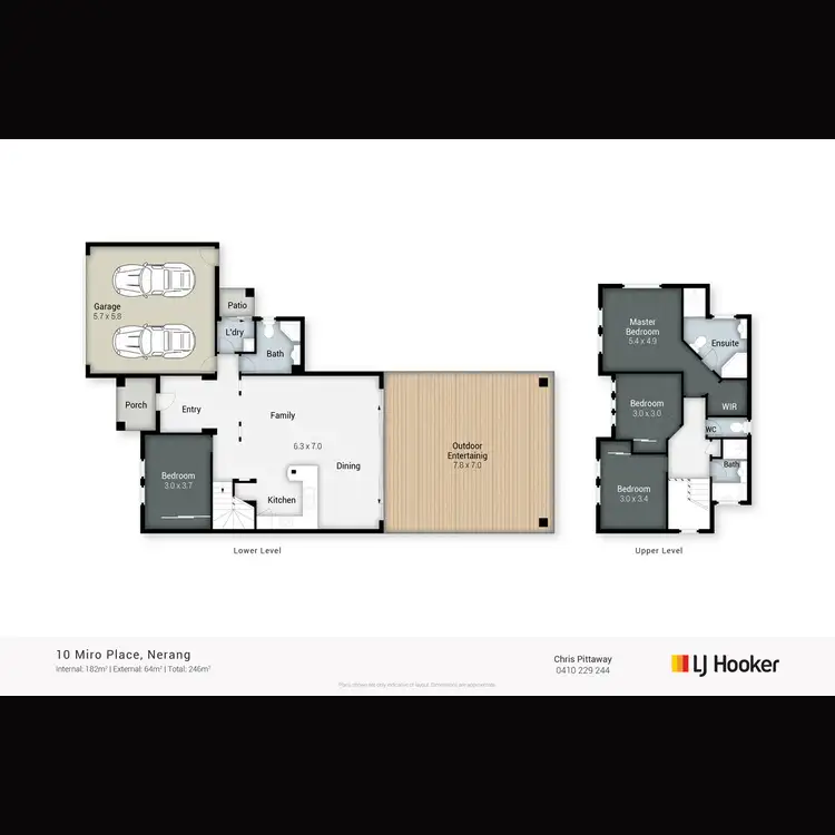 Floorplan of Homely house listing, 10 Miro Place, Nerang QLD 4211