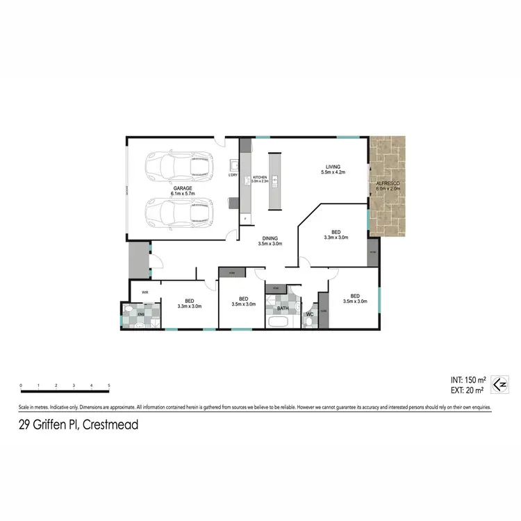 Floorplan of Homely house listing, 29 Griffen Place, Crestmead QLD 4132