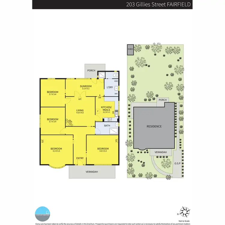 Floorplan of Homely house listing, 203 Gillies Street, Fairfield VIC 3078