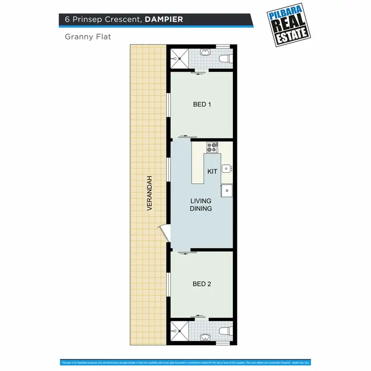 Floorplan of Homely house listing, 6 Prinsep Crescent, Dampier WA 6713