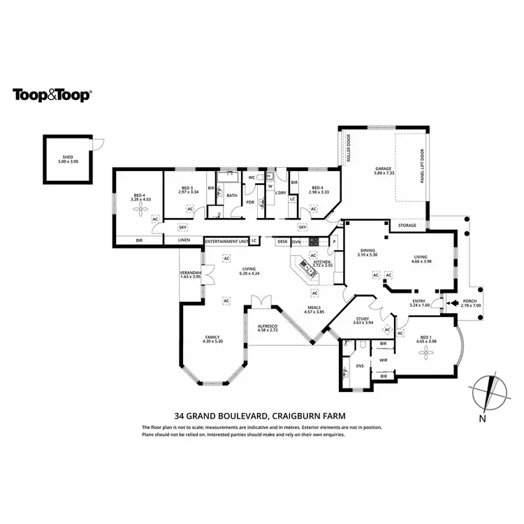 Floorplan of Homely house listing, 34 Grand Boulevard, Craigburn Farm SA 5051