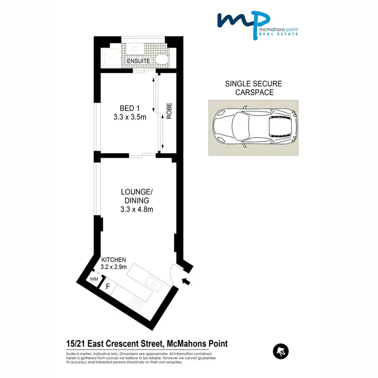 Floorplan of Homely apartment listing, 15/21 East Crescent, Mcmahons Point NSW 2060