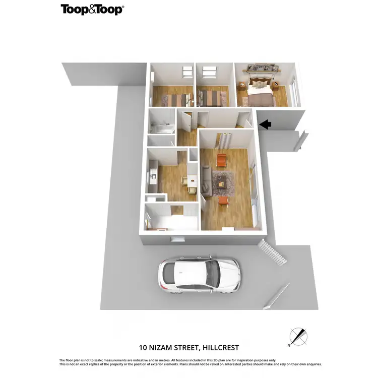 Floorplan of Homely house listing, 10 Nizam Street, Hillcrest SA 5086