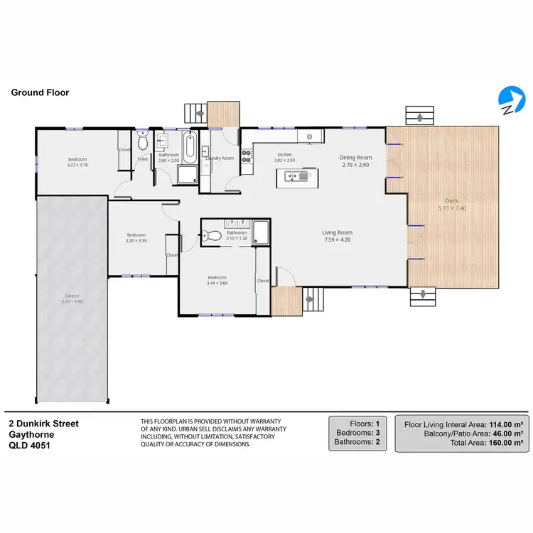 Floorplan of Homely house listing, 2 Dunkirk Street, Gaythorne QLD 4051