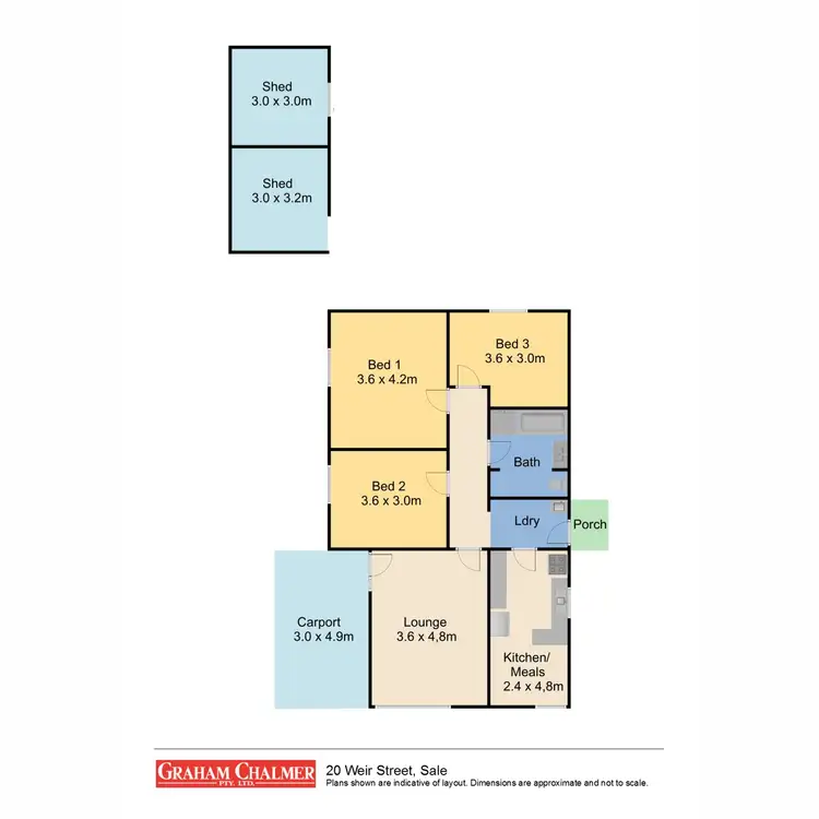 Floorplan of Homely house listing, 20 Weir Street, Sale VIC 3850