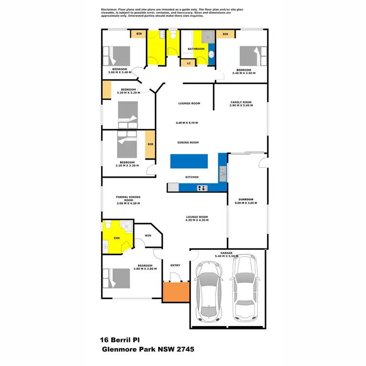 Floorplan of Homely house listing, 16 Berril Place, Glenmore Park NSW 2745