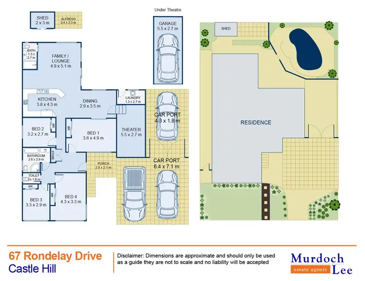 Floorplan of Homely house listing, 67 Rondelay Drive, Castle Hill NSW 2154