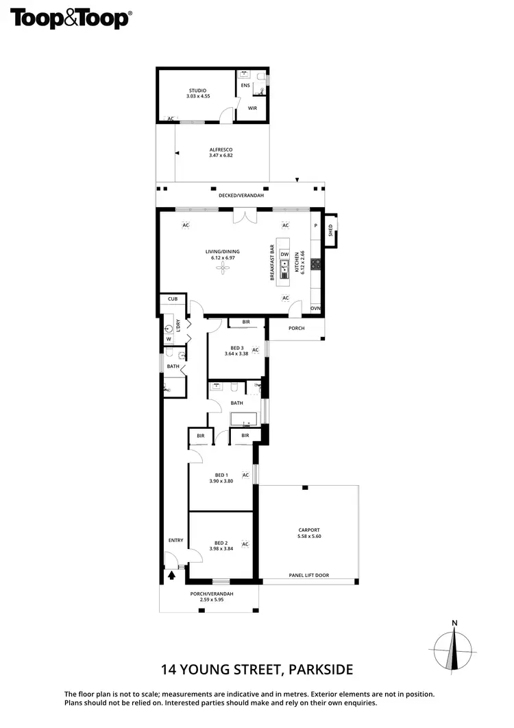 Floorplan of Homely house listing, 14 Young Street, Parkside SA 5063