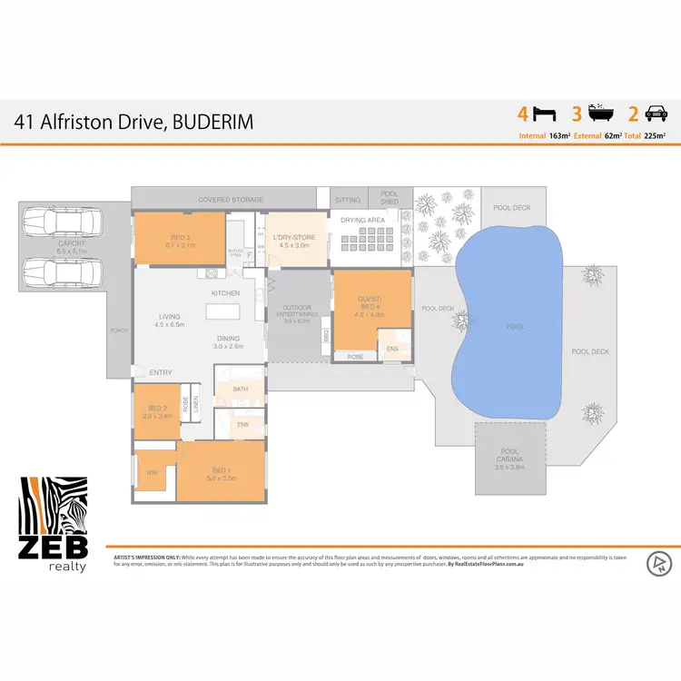 Floorplan of Homely house listing, 41 Alfriston Drive, Buderim QLD 4556