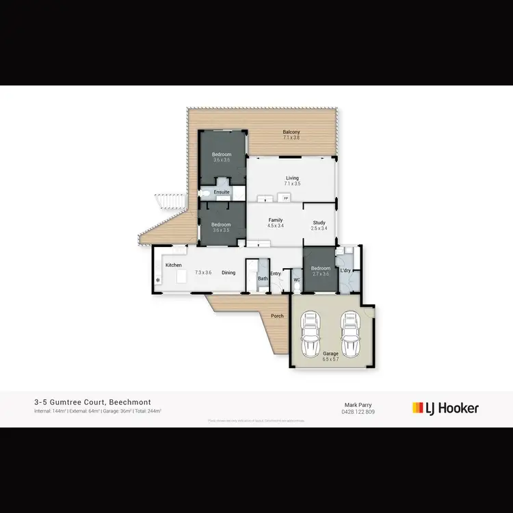 Floorplan of Homely house listing, 3-5 Gumtree Court, Beechmont QLD 4211