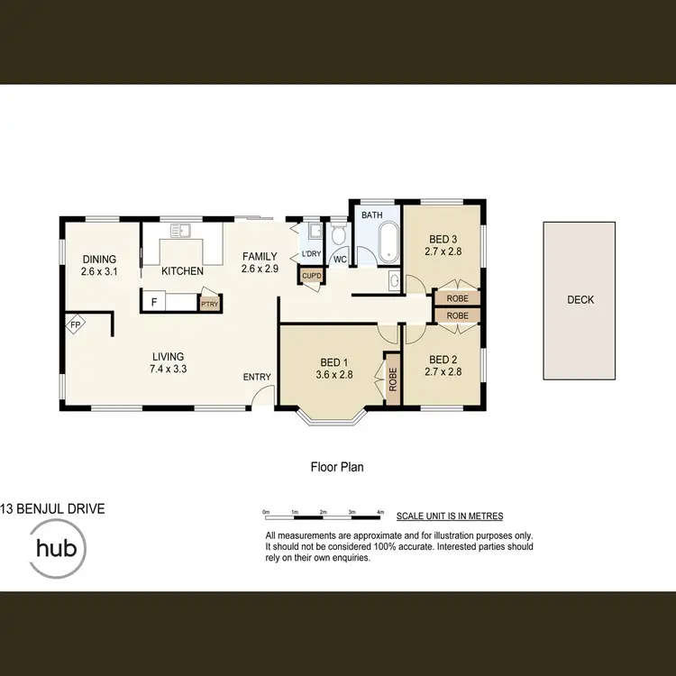 Floorplan of Homely house listing, 13 Benjul Drive, Beenleigh QLD 4207