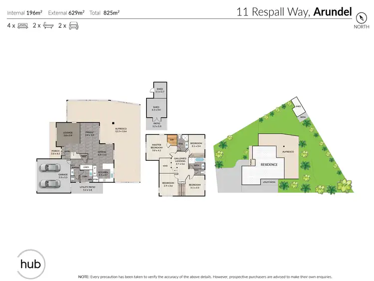 Floorplan of Homely house listing, 11 Respall Way, Arundel QLD 4214