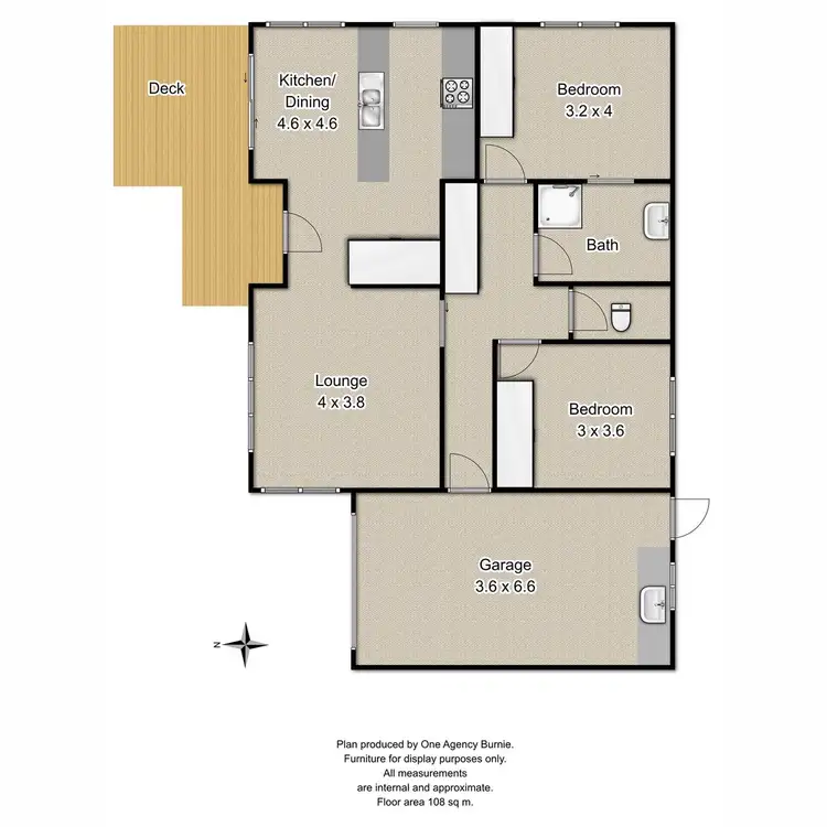Floorplan of Homely unit listing, 1/1 Emmett Street, Park Grove TAS 7320