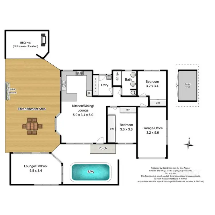 Floorplan of Homely house listing, 2/2 Hale Street, Stanley TAS 7331