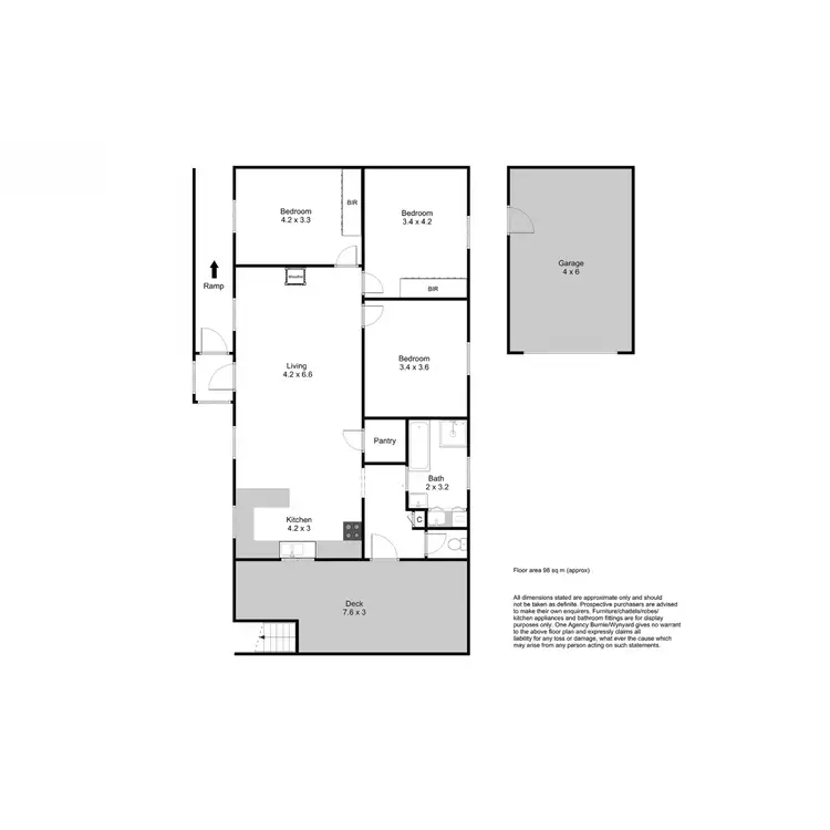 Floorplan of Homely house listing, 1 Irbys Circus, Sisters Beach TAS 7321